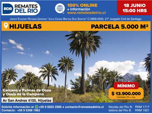 REMATE 18 DE JUNIO DE 2026 – 15:00 HRS – PROPIEDADES